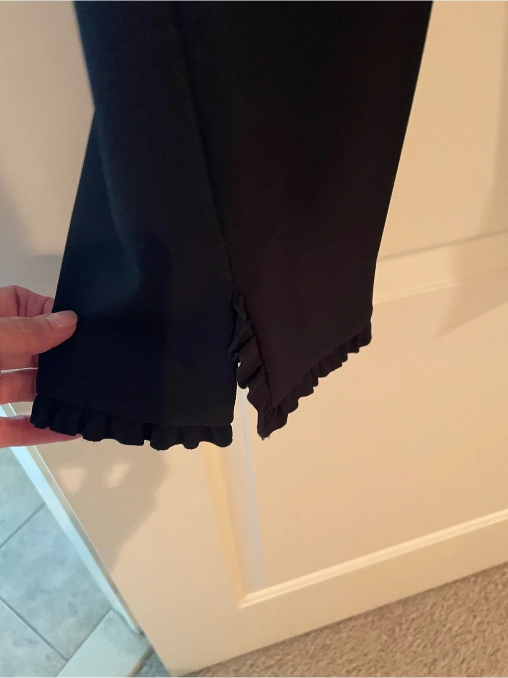 kate spade Black Ankle-Length Ponte Pants